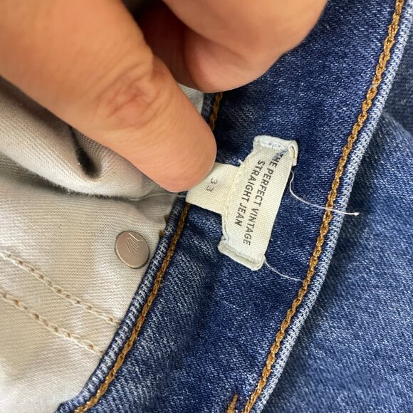 Madewell The Perfect Vintage Straight Jeans Size 33 Denim Pants! - Picture 5 of 6
